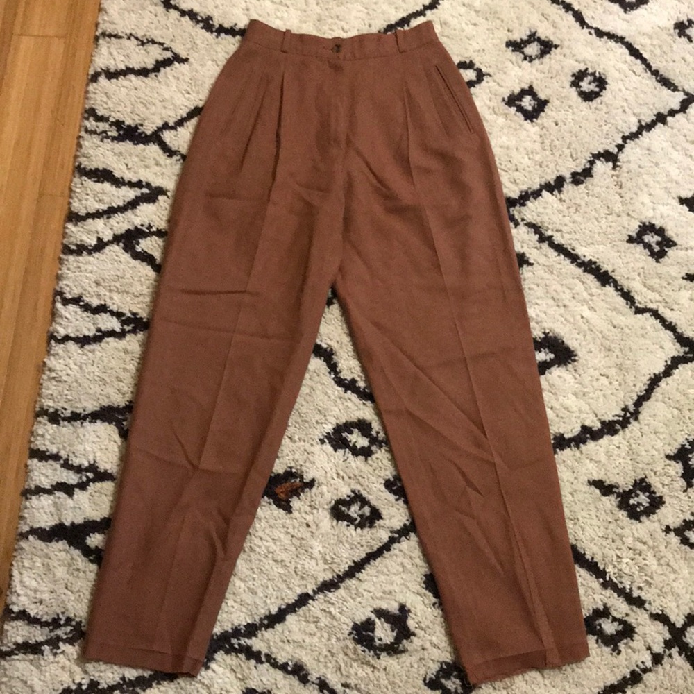 Liz Claiborne US size 2 brown high waisted trouser